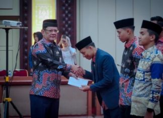 Pemprov Lampung Lepas 57 Kafilah MTQ Nasional XXXI 2026 ke Jawa Tengah