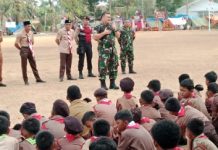 Pramuka Jadi Garda Terdepan Cegah Karhutla, Tim Mabes TNI Tanamkan Kepedulian Lingkungan Sejak Dini