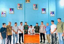 Babinsa Turun Langsung! Pengambilan Nomor Urut Calon Kepalo Tiyuh Makarti Berlangsung Aman dan Kondusif