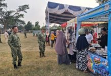 Sambut HUT TNI ke-81, Bazar Murah Kodim 0412/LU Diserbu Warga