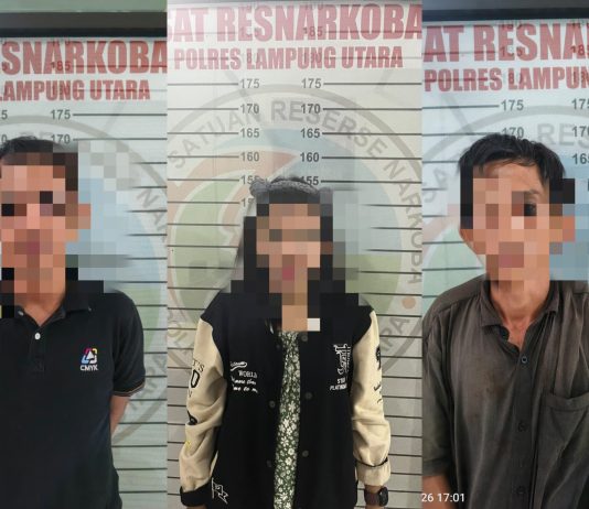 Detik-Detik Akhir Menjabat, Kanit Edy Kurniawan Sikat Pasutri Bandar Sabu di Kotabumi Udik