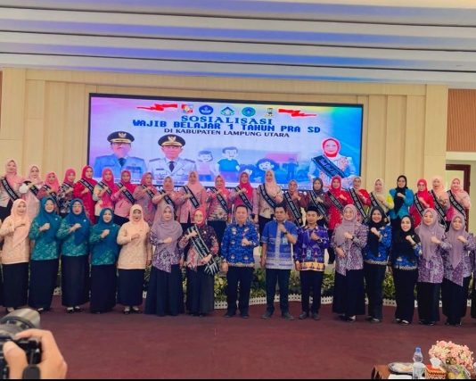 Cetak Generasi Unggul, Lampung Utara Gas Pol Program Wajib Belajar 1 Tahun Pra-SD