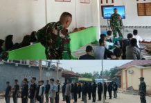 Langkah Tegap, Mental Baja! Babinsa Koramil 412-01/TBT Gembleng Calon Pemimpin Santri