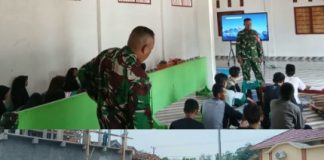 Langkah Tegap, Mental Baja! Babinsa Koramil 412-01/TBT Gembleng Calon Pemimpin Santri