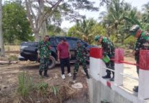 Pastikan Tetap Kokoh! Kapten Ujang Dampingi Zidam XXI Cek 12 Jembatan Aramco di Tubaba