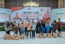 Ketua PMI Lampung Purnama Wulan Sari Mirza Lantik Pengurus PMI Kota Metro Masa Bakti 2026-2031