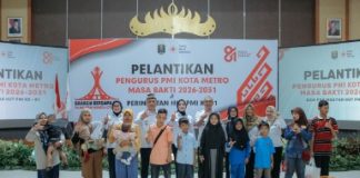 Ketua PMI Lampung Purnama Wulan Sari Mirza Lantik Pengurus PMI Kota Metro Masa Bakti 2026-2031