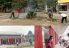 Babinsa dan Warga Kompak Bersihkan KDKMP Mulya Kencana, Wujud Nyata Gotong Royong Bangun Desa