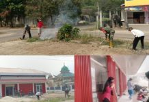 Babinsa dan Warga Kompak Bersihkan KDKMP Mulya Kencana, Wujud Nyata Gotong Royong Bangun Desa