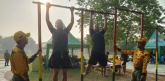 Tunjukkan Fisik Prima, 17 Prajurit Kodim 0412/LU Ikuti Uji Kesempatan Jasmani UKP di Lapangan Yonif 143/TWEJ