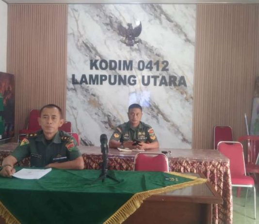 Dukung Akselerasi Ketahanan Pangan, Kodim 0412/LU Ikuti Vicon Arahan Sterad Terkait Program Irpom