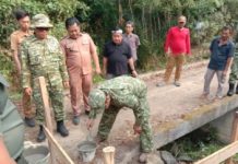 Buka Akses, Pacu Ekonomi! Dandim 0412/LU Letakkan Batu Pertama Jembatan Garuda