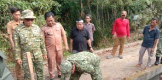 Buka Akses, Pacu Ekonomi! Dandim 0412/LU Letakkan Batu Pertama Jembatan Garuda