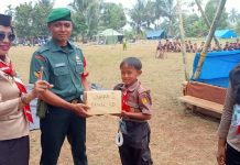 Kamabigus Sertu Rudi Hartono Hadiri Penutupan Jambore Pramuka, 943 Peserta Ikuti Kegiatan di Tanjung Raja