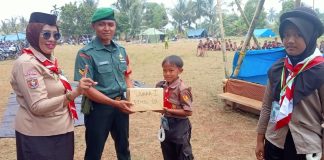 Kamabigus Sertu Rudi Hartono Hadiri Penutupan Jambore Pramuka, 943 Peserta Ikuti Kegiatan di Tanjung Raja