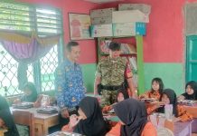 Gizi Anak Jadi Prioritas! Babinsa Kawal MBG untuk 1.629 Penerima di Lampung Utara