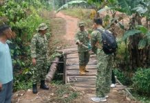 Koramil 412-01/TBT Survei Lokasi Jembatan Perintis Garuda Tahap VIII, Perjuangkan Akses Warga Penumangan Baru