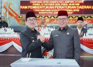 DPRD Lampura Sahkan 12 Raperda Prioritas 2027, Dari Kawasan Tanpa Rokok hingga Penataan Toko Modern